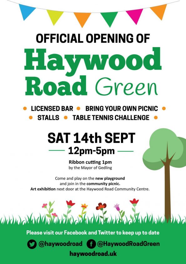 Haywood Road Green Official Opening Haywood road community centre